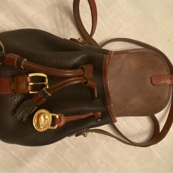 Vintage Dooney & Bourke Brown and Black Small Crossbody - Picture 3 of 9